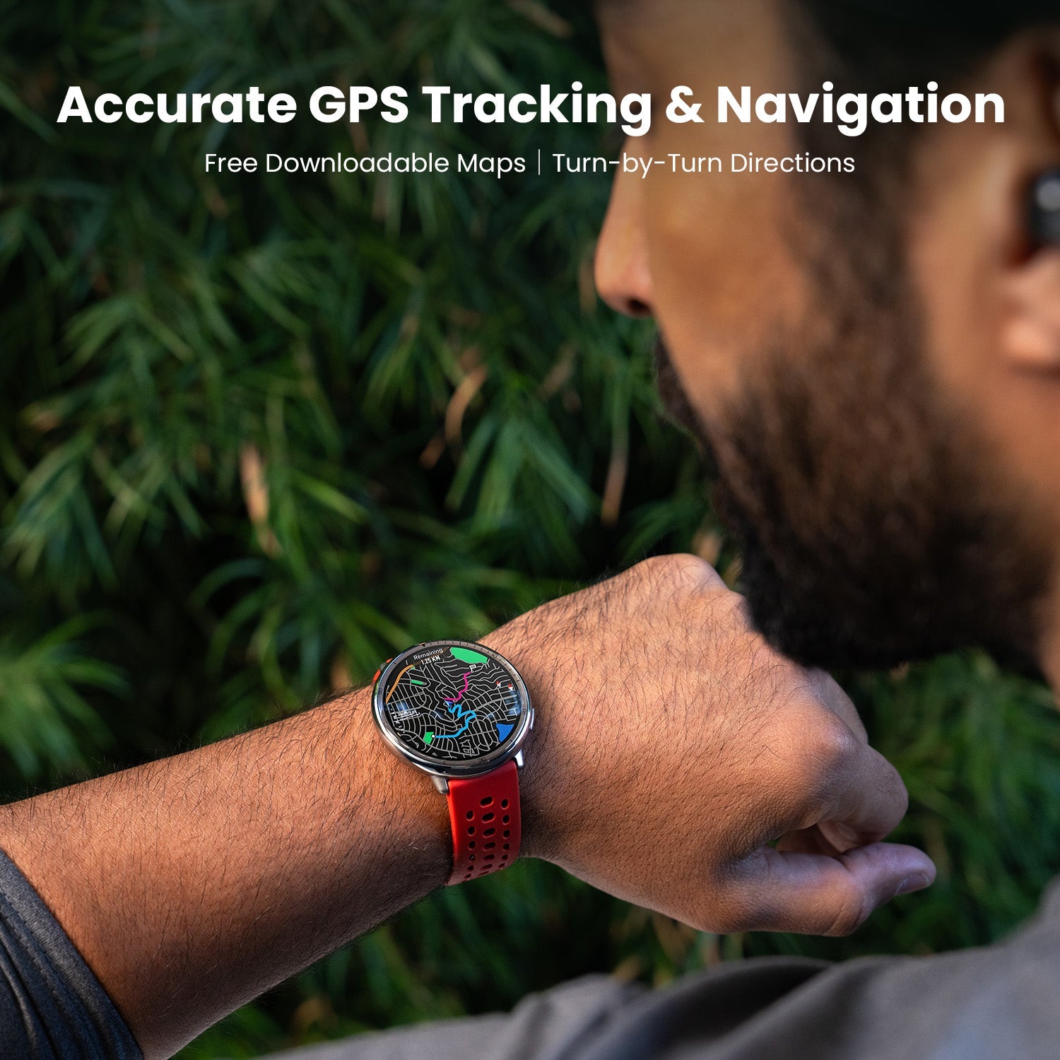 Amazfit Active 2 Round detalhe coroa e botão