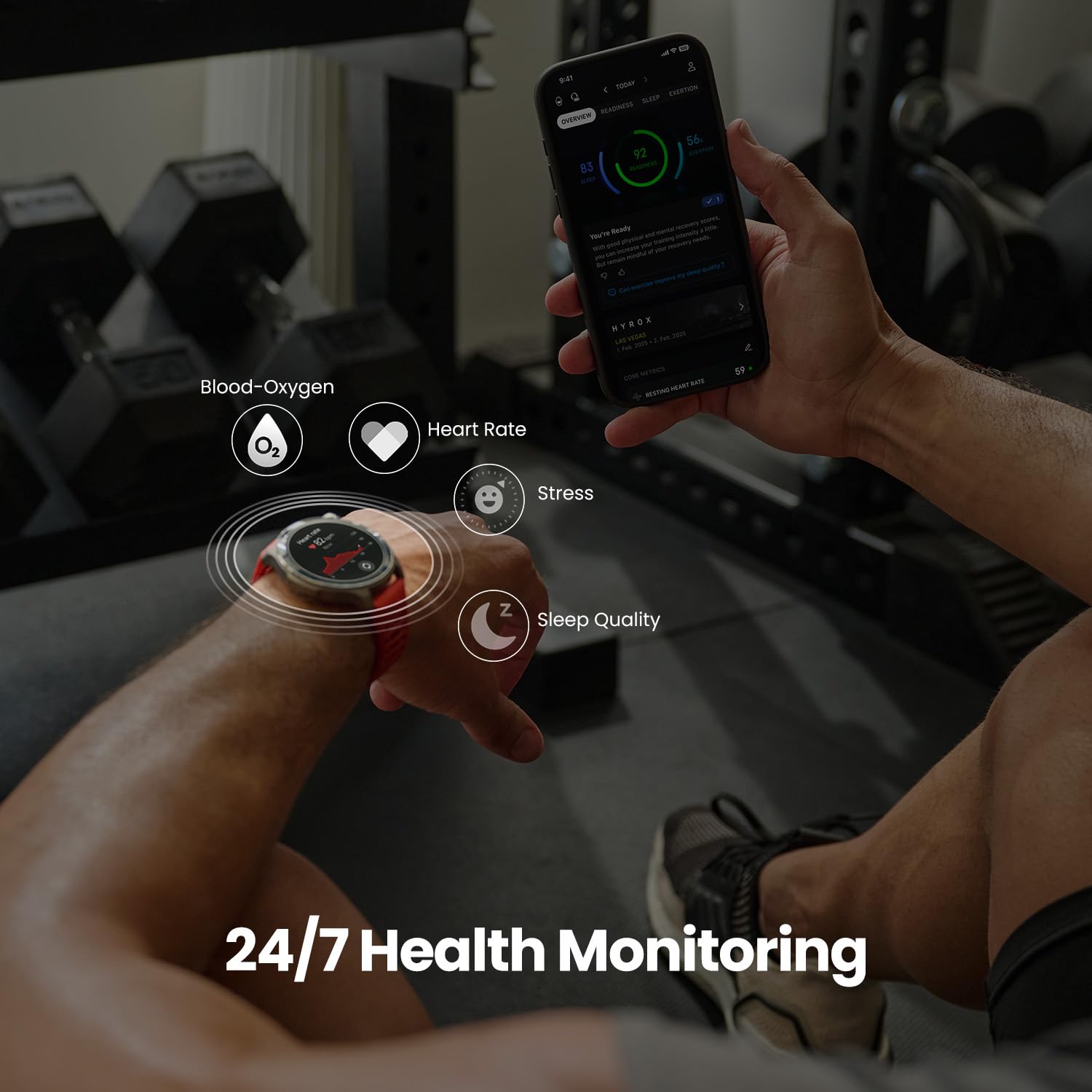 Amazfit Balance 2 vidro de safira resistente